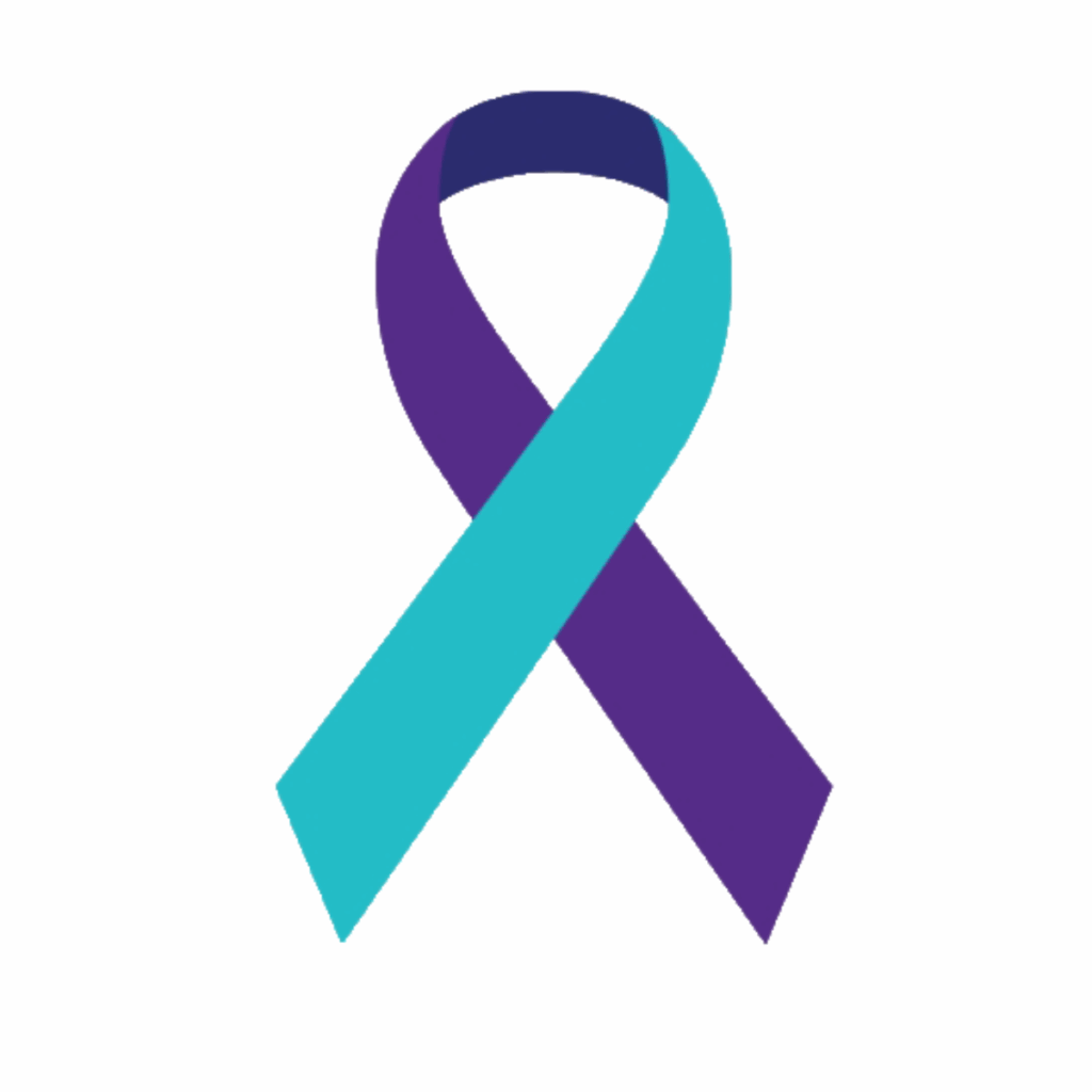 Suicide prevention awareness ribbon